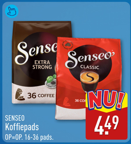 douwe egberts senseo koffiepads 36 sense classic strong coffee pads folder aanbieding bij Aldi Douwe Egberts Senseo koffiepad folder aanbieding bij Aldi - details