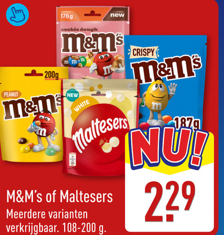 M en Ms   chocolade folder aanbieding bij  Aldi - details