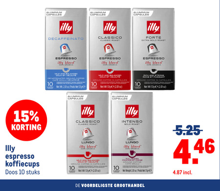 Illy   koffiecups folder aanbieding bij  Makro - details