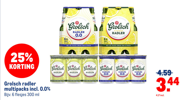 Grolsch   radler bier folder aanbieding bij  Makro - details