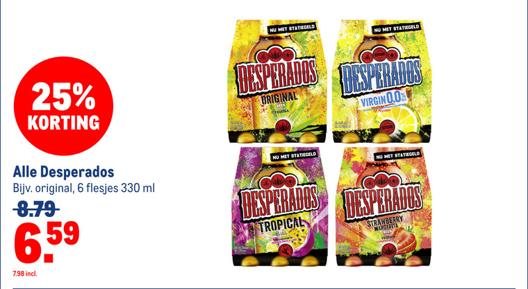 Desperados   speciaalbier folder aanbieding bij  Makro - details