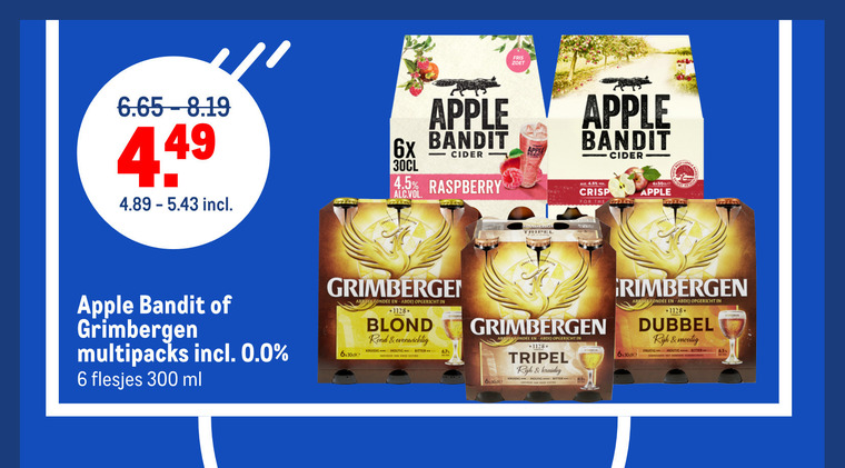 Grimbergen   appelcider, speciaalbier folder aanbieding bij  Makro - details