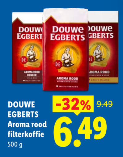 douwe egberts koffie 500 douw ouwe aroma rood donker roma maling filterkoffie folder aanbieding bij Lidl Douwe Egberts koffie folder aanbieding bij Lidl - details