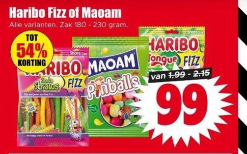 Maoam   snoep folder aanbieding bij  Dirk - details