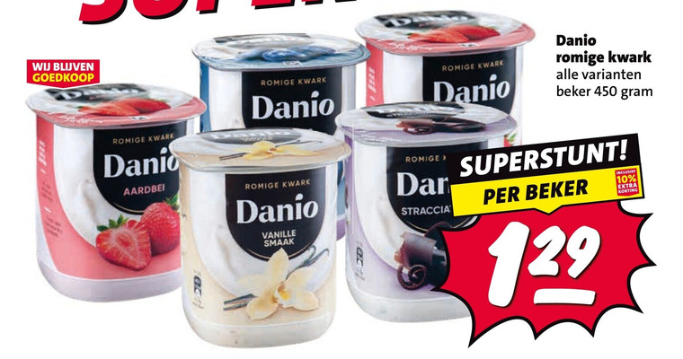 danone danio kwark 1 10 20 450 romige aardbei vanille beker folder aanbieding bij Nettorama Danone Danio kwark folder aanbieding bij Nettorama - details
