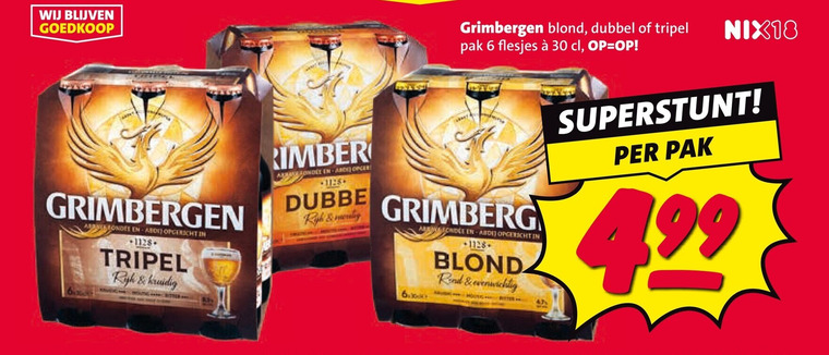 grimbergen speciaalbieren 6 11 30 99 blond dubbel tripel pak nix18 opgericht 1128 rijk and 8 meng grunberg road evenwichtig folder aanbieding bij Nettorama Grimbergen speciaalbier folder aanbieding bij Nettorama - details