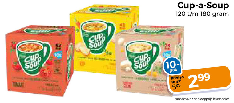 cup a soup soep 10 120 180 sour pak folder aanbieding bij Trekpleister Cup a Soup soep folder aanbieding bij Trekpleister - details