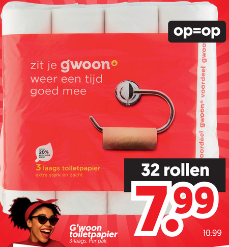 Gwoon   toiletpapier folder aanbieding bij  Dekamarkt - details