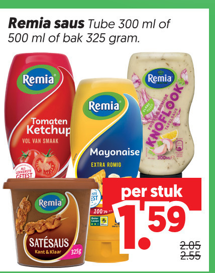 remia curryketchup mayonaise tomatenketchup 100 300 500 saus tube ml bak tomaten ketchup getest kant klaar romig knoflook stuk folder aanbieding bij Dekamarkt Remia mayonaise, tomatenketchup folder aanbieding bij Dekamarkt - details