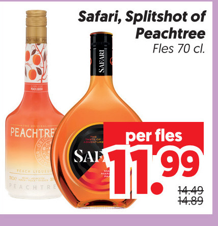 Safari   likeur folder aanbieding bij  Dekamarkt - details