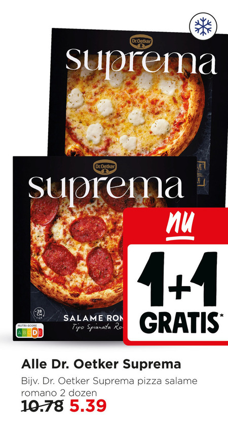 dr oetker diepvriespizza 1 2 dr.oetker size nutri score abc salame tipo spianata dr. pizza romano dozen folder aanbieding bij Jumbo Dr Oetker diepvriespizza folder aanbieding bij Jumbo - details