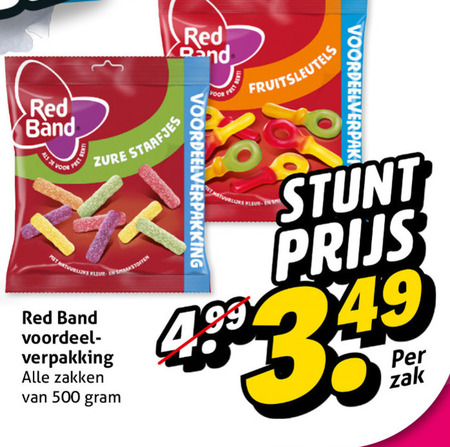 Red Band   snoep folder aanbieding bij  Hoogvliet - details