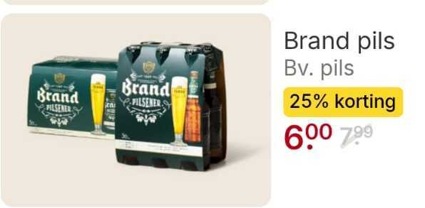 brand blikjes bier 25 600 pilsener pils folder aanbieding bij Picnic Brand blikje bier folder aanbieding bij Picnic - details