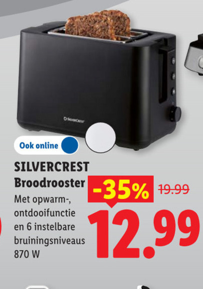 SilverCrest   broodrooster folder aanbieding bij  Lidl - details