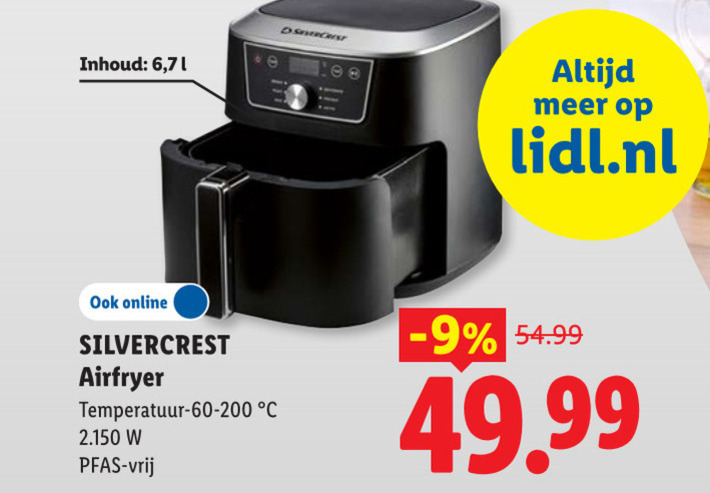 SilverCrest   friteuse folder aanbieding bij  Lidl - details