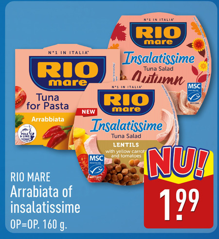 Rio Mare   tonijn in blik folder aanbieding bij  Aldi - details