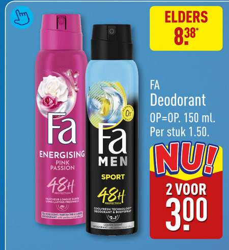 Fa   deodorant folder aanbieding bij  Aldi - details