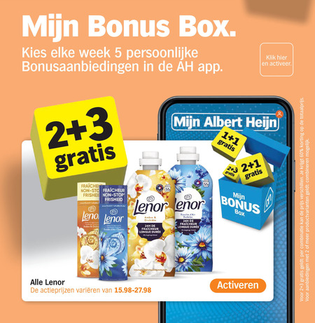 Lenor   wasverzachter folder aanbieding bij  Albert&nbsp;Heijn - details
