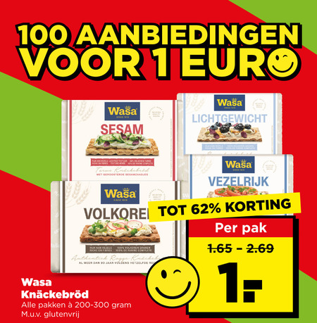 Wasa   knackebrod folder aanbieding bij  Plus - details