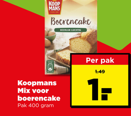 Koopmans   cakemix folder aanbieding bij  Plus - details