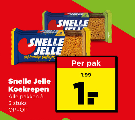 Snelle Jelle   ontbijtkoekreep folder aanbieding bij  Plus - details