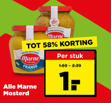 Marne   mosterd folder aanbieding bij  Plus - details