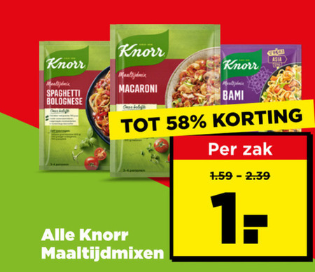 Knorr   maaltijdmix folder aanbieding bij  Plus - details