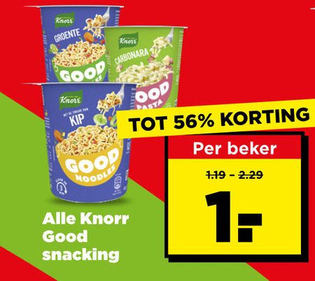 Knorr   noodles folder aanbieding bij  Plus - details