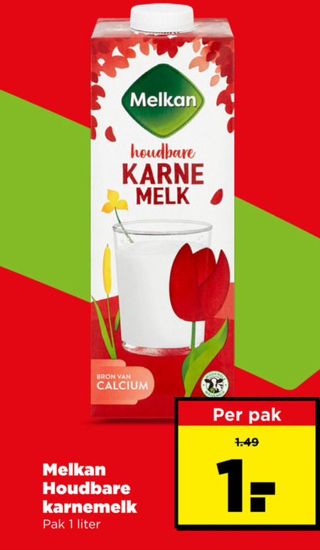 Melkan   karnemelk folder aanbieding bij  Plus - details