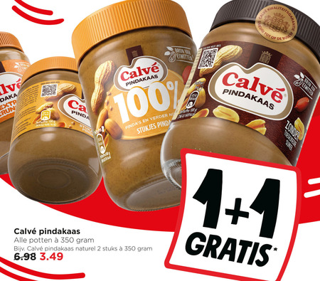 Calve   pindakaas folder aanbieding bij  Jumbo - details