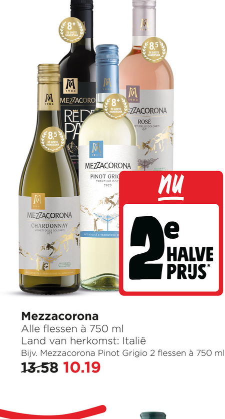 mezzacorona witte wijn rode 2 750 8 hamersma 5 r rosee dolomiti pinot trentino chardonnay vigneti tradizione montagna halve flessen ml land grigio folder aanbieding bij Jumbo Mezzacorona witte wijn, rode wijn folder aanbieding bij Jumbo - details