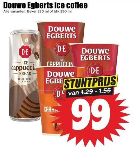 Douwe Egberts   ijskoffie folder aanbieding bij  Dirk - details