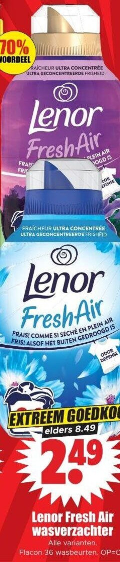 Lenor   wasverzachter folder aanbieding bij  Dirk - details