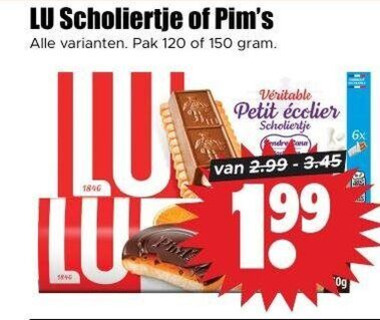 Lu   biscuits folder aanbieding bij  Dirk - details