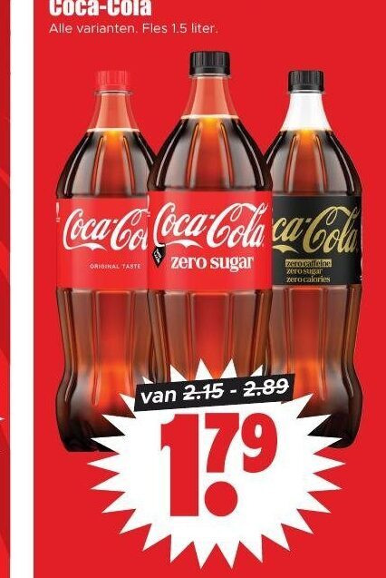 Coca-Cola   cola folder aanbieding bij  Dirk - details