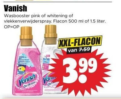 Vanish   vlekkenverwijderaar folder aanbieding bij  Dirk - details