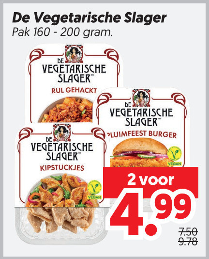 De vegetarische Slager   vegetarisch folder aanbieding bij  Dekamarkt - details