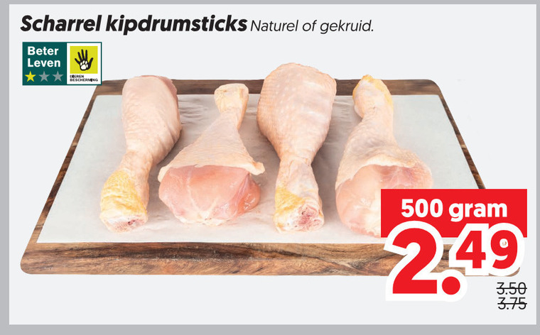 drumsticks 500 scharrel kipdrumsticks naturel gekruid beter leven folder aanbieding bij Dekamarkt