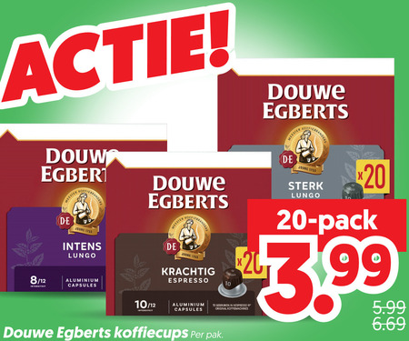 Douwe Egberts   koffiecups folder aanbieding bij  Dekamarkt - details