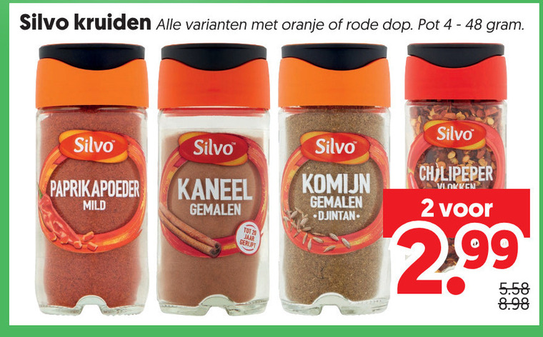 Silvo   kruiden folder aanbieding bij  Dekamarkt - details