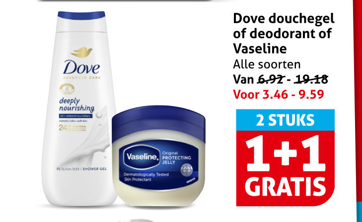 Vaseline   handcreme, douchegel folder aanbieding bij  Hoogvliet - details