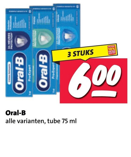 Oral-B   tandpasta folder aanbieding bij  Nettorama - details