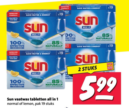 Sun   vaatwasmiddel folder aanbieding bij  Nettorama - details