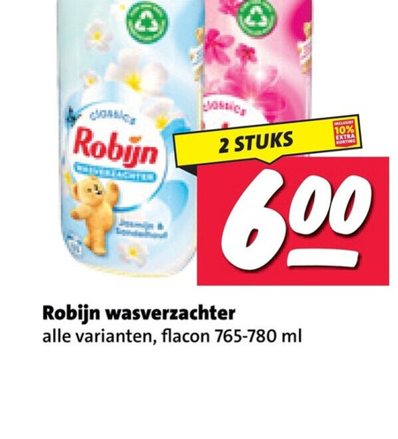 Robijn   wasverzachter folder aanbieding bij  Nettorama - details