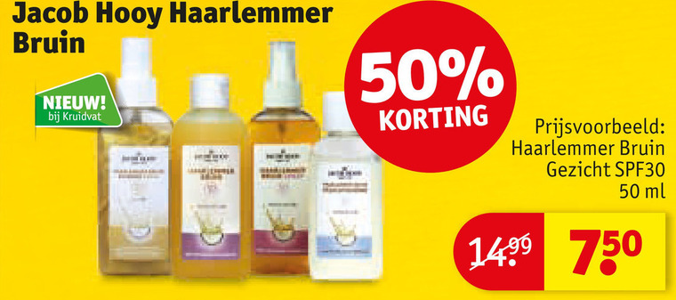 Jacob Hooy   zonnebrandolie folder aanbieding bij  Kruidvat - details