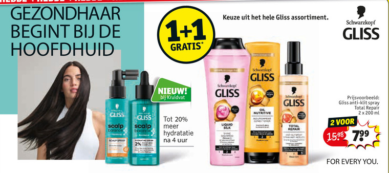 Gliss Kur   haarverzorging folder aanbieding bij  Kruidvat - details