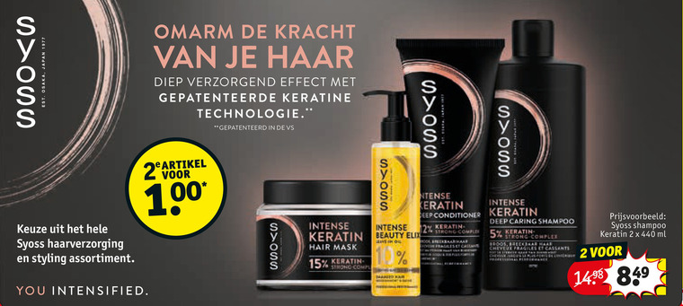 Syoss   haarverzorging folder aanbieding bij  Kruidvat - details