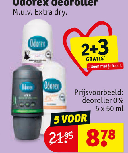 Odorex   deodorant folder aanbieding bij  Kruidvat - details