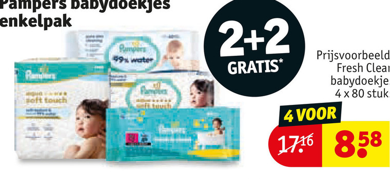Pampers   billendoekjes folder aanbieding bij  Kruidvat - details