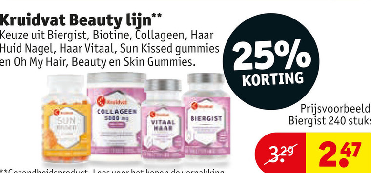 Kruidvat Huismerk   voedingssupplement folder aanbieding bij  Kruidvat - details